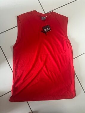 Puma Men’s Red Sleeveless Athletic Tank